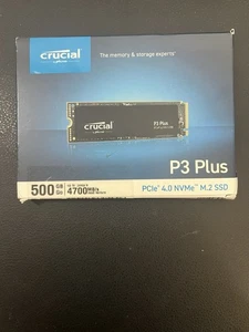 Crucial P3 Plus 500GB NVMe Internal SSD (CT500P3PSSD8 - Picture 1 of 3