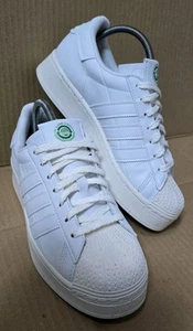 ADIDAS SUPERSTAR BOLD CLEAN CLASSICS SNEAKER GRÖßE UK 5,5 WEISS & GRÜN NEUWERTIG - Bild 1 von 11