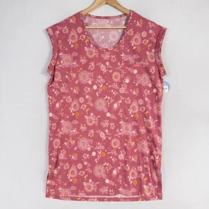 Arizona Body Sleepwear Shirt Sz Large Pink Celestial Sun Moon Stars Print Lounge - Picture 1 of 8