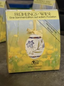 Hutschenreuther Mini-Ei Frühlings-Wiese Edelweiss MINI Osterei Ei 2002 Edelweiß - Bild 1 von 5