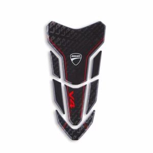 Ducati Tankpad Tank Protector Streetfighter Black Red Panigale V4 - Picture 1 of 1