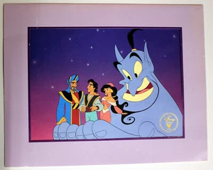 Walt Disney Store 1996 Gedenk-Lithographiedruck von Disney Aladdin - Bild 1 von 3