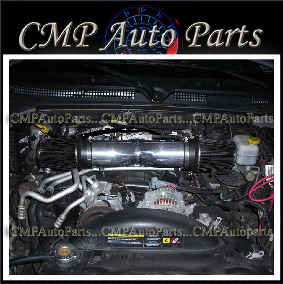 Dodge Dakota Durango 2000-2002 negro 3,7 3,7 L 4,7 L doble/doble admisión de aire Foto 1 de 1