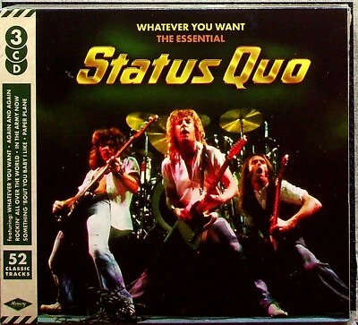 Status Quo  Whatever You Want, The Essential 3 x Cd Sealed - Immagine 1 di 2