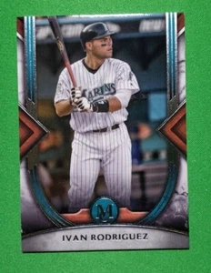 2022 Topps Museum Collection Ivan Rodriguez #80 MARLINS - Picture 1 of 2