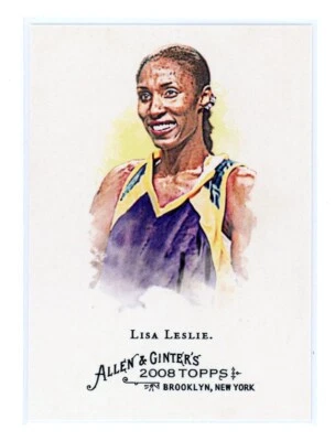 LISA LESLIE 2008 Allen & Ginter's #247 Los Angeles Sparks HOF - Image 1 of 3