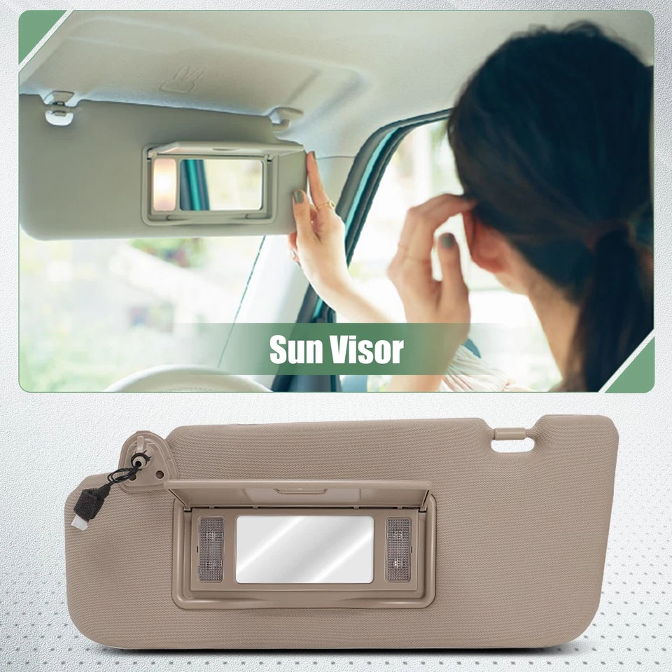 Se adapta a Nissan Murano 2006-2008 parasol beige alta calidad + lámpara lado del conductor derecho Foto 1 de 4