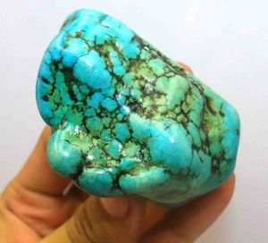 120-150 Ct Certified Natural Arizona Sky Blue Turquoise Gemstone Rough DN1011 - Picture 1 of 4