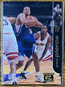 1998-99 PRESS PASS DOUBLE THREAT PAUL PIERCE GOLD RC KANSAS JAYHAWKS #8 NMMT - Picture 1 of 2