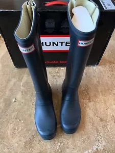 Botas de Cazador Altas Espalda Original Ajustables Reino Unido 6 EE. UU. 7M/8F EU 39 Azul Marino - Imagen 1 de 12