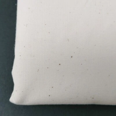 Unbleached Cotton Muslin Fabric Fine Woven High Quality 3 Yards x 45" wide - Image 1 of 4