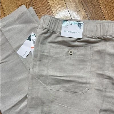Chinos Cubavera Bronceados Calce Relajado Mezcla de Lino 48x30 Foto 1 de 4
