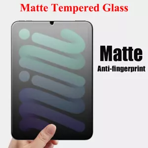 Matte 9H Tempered Glass Film Screen Protector For Apple iPad Mini 6 Mini6 8.3" - Picture 1 of 5