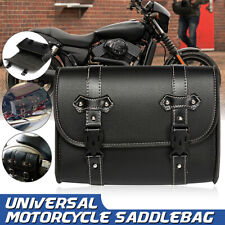 Universal PU Leder Motorrad Satteltaschen Wasserdicht Seitentasche Gepäcktaschen