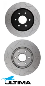 ULTIMA FRONT SLOTTED DISC BRAKE ROTOR SET FOR NISSAN VQ40DE V9X 3.0L 4.0L V6 - Picture 1 of 1