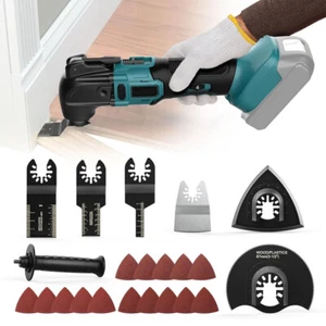 Für 18V Makita Akku Multifunktionswerkzeug Oszillierende Schleifgerät 300W NEU - Bild 1 von 24