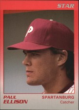 1989 Spartanburg Phillies Star #8 Paul Ellison