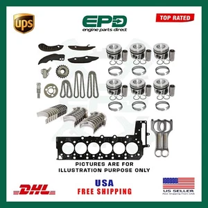 BMW N57D30A 3.0L DIESEL ENGINE PISTONS TIMING KIT & ENGINE REBUILD KIT - CS - Picture 1 of 1