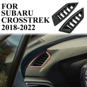 Carbon Fiber Air Vent Cover For 2018-2022 Subaru Crosstrek XV Forester Impreza - Picture 1 of 5