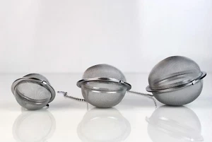 Tea Egg Infuser - Different Sizes - Diffuser Strainer Loose Leaf Herb Spice Cook - Picture 1 of 9