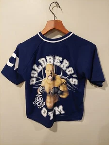 VTG 90’s WCW Goldberg’s Gym Where The Big Boys Play Youth Jersey Shirt 1998 - Picture 1 of 9
