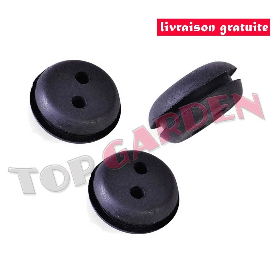 UNBRAND 3x Passe durite / Joint de Réservoir Caoutchouc 2 trous Diam 20mm