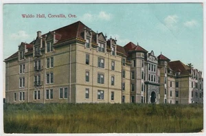 Waldo Hall, Corvallis, Oregon, Printed Postcard, Postmarked 1910 - Picture 1 of 2