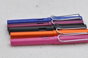 Lovely Lot Of 5 x Various Lamy Safari Fountain Pens - All Excellent Condition
