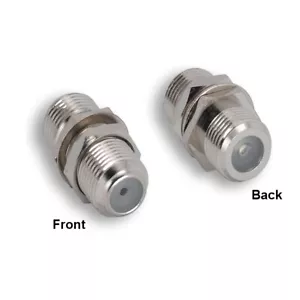 Adaptador hembra coaxial tipo F Kentek RG59 RG6 para televisión por cable TV vía satélite - Imagen 1 de 1
