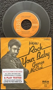 George McCrae – Rock Your Baby 7'' Vinyl IMPORT 1974 CLEANED/TESTED VG VIDEO - Foto 1 di 8