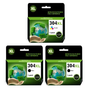 2Set 304XL Patronen für HP 304XL DeskJet 2620 2630 3720 3730 3750 Envy5010 5030 - Bild 1 von 8