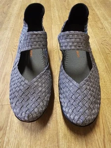 Zapato sin cordones Bernie Mev para mujer Lulia plataforma cuña punta cerrada gris UE 40/US 9 - Imagen 1 de 13