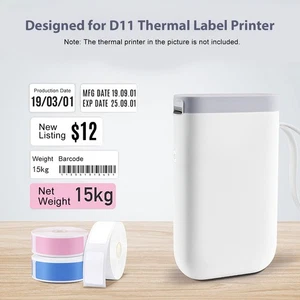 (15x50mm (130 Sheets)White)Thermal Printing Label Paper Barcode Price TDW - Afbeelding 1 van 8
