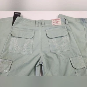 True Religion grüne Cargohose Stil #600286 Damengröße 26 neu mit Etikett - Bild 1 von 14