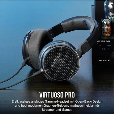 Corsair Virtuoso Pro carbon Gaming Headset kabelgebunden Open-Back-Design - Bild 1 von 4