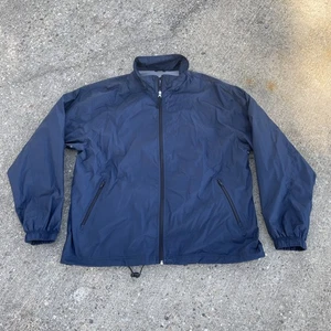 VTG 90’s Y2K Gap Jacket Mens XL Navy Blue Nylon Full Zip Windbreaker - Picture 1 of 6