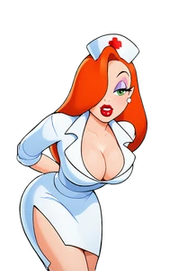 Jessica Rabbit Nurse Vinyl Car Decal Sticker 7" Weatherproof - Picture 1 of 4