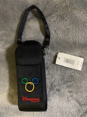 Vintage Disney Disneyland Resort Mickey Mouse Phone Case Holder Black w/Clip NWT - Image 1 of 4