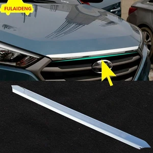 Fit For Hyundai Tucson 2015-2021 Chrome Front Bonnet Hood Panel Grill Cover Trim - Picture 1 of 5