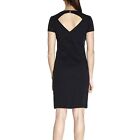 New Armani Jeans Short Sleeve Cutout Fitted Dress  Navy Size 8 Dd227