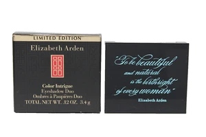 ELIZABETH ARDEN COLOR INTRIGUE EYESHADOW DUO 3.4G #PEACOCK LIMITED EDITION - Picture 1 of 2