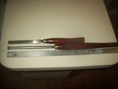 2 cinzéis de torneamento de madeira vintage Record Power HSS de torno de madeira Sheffield Reino Unido - Imagem 1 de 4