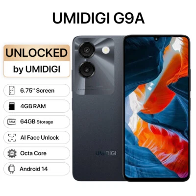 UMIDIGI G9A 8GB RAM 64GB 6.75" Dual SIM Cellulare Smartphone Global Europa - Immagine 1 di 4