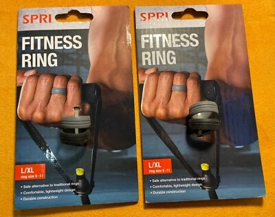 Paquete de 2 anillos de fitness SPRI x 2 de silicona talla L/XL (anillo talla 9-11) totalmente nuevos Foto 1 de 4