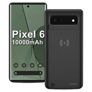 for Google Pixel 6 Wireless Charging Battery Case Charger Case Power bank 10000 - Picture 1 of 8