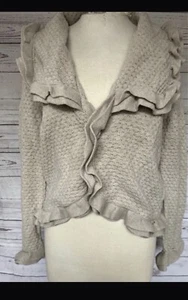 Atlantic Ireland 100% Lambswool Cardigan - Small - New With Tags - Picture 1 of 8