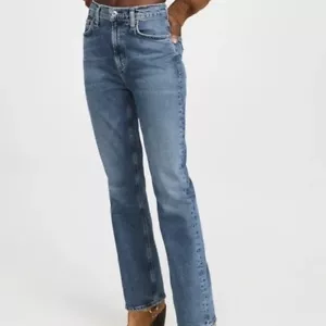 Pantalones de mezclilla Agolde vintage para mujer talla 27 Prophecy tiro alto algodón orgánico - Imagen 1 de 15