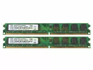 4GB RAM 2X 2GB DDR2 800MHz PC2-6400U 240PIN DIMM Desktop Memory For intel CPU - Picture 1 of 12