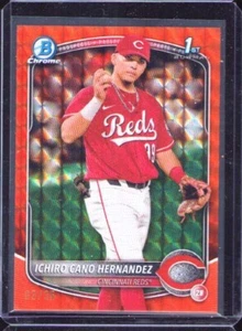 Ichiro Cano Hernández 2025 Bowman Cromo 1ª Geométrica Naranja/25 Rojos #BCP-18 - Imagen 1 de 2