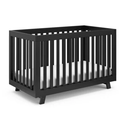 Storkcraft Beckett 3-in-1 Convertible Crib (Black) - Image 1 of 4